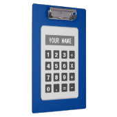 Personalisierte Zwischenablage mit Rechenmaschine Klemmbrett (Rechts)