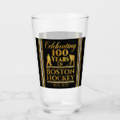 Personalisierten 100 Jahre Bostoner Hockey Glas (Vorderseite)