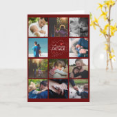 Personalisierten 11 Foto Collage Vatertagskarte Karte (Gelbe Blume)