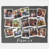 Personalisierten 16 Bilderrahmen Fleecedecke (Vorderseite (Horizontal))