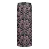 Personalisierten 20er Jahre duskische Rose Blumenf Thermosbecher (Rückseite)