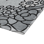 Personalisierten 25. Geburtstag, Silberblume Schneidebrett (Ecke)