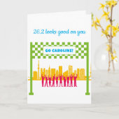 Personalisierten 26,2 Tokio Japan Marathon-Glückwü Karte (Gelbe Blume)