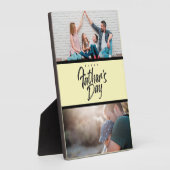 Personalisierten 2 Foto Collage Vatertag Geschenk  Fotoplatte (Seite)