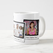 Personalisierten 3 Foto Instant Frames Jumbo-Tasse (Vorderseite Rechts)