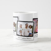 Personalisierten 3 Foto Instant Frames Jumbo-Tasse (Vorderseite)