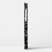 Personalisierten 3 Fotomaterial Schwarz-Grau-Marmo Case-Mate iPhone Hülle (Rückseite / Links)