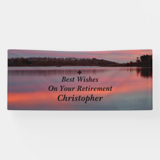 Personalisierten 3 Zeilen Text: Retirement für Fis Banner (Horizontal)