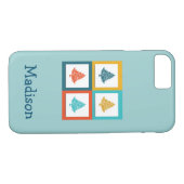 Personalisierten 4 Weihnachtsbaumen Retro-Design Case-Mate iPhone Hülle (Rückseite (Horizontal))