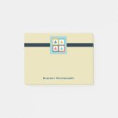 Personalisierten 4 Weihnachtsbaumen Retro-Design Post-it Klebezettel (Vorderseite)