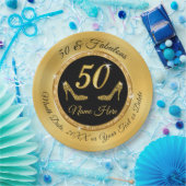 Personalisierten 50. Geburtstag Teller für sie (Party)