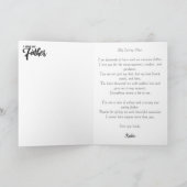 Personalisierten 7 Fotomaterial Erster Vatertag  Karte (Innenseite)