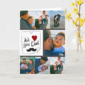 Personalisierten 7 Fotomaterial Erster Vatertag Karte (Gelbe Blume)