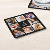 Personalisierten 8 Fotomaterial Rechteckiger Pappuntersetzer (angewinkelt)