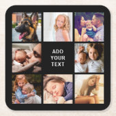 Personalisierten 8 Fotomaterial Rechteckiger Pappuntersetzer (Vorderseite)