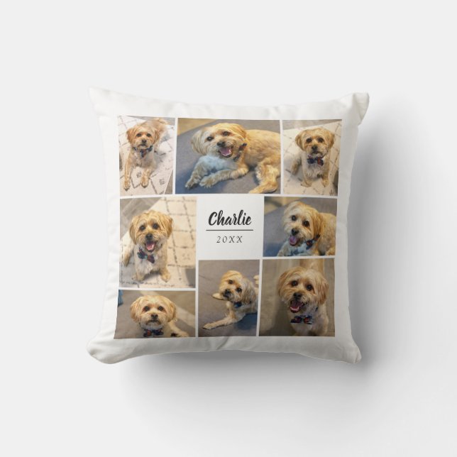 Personalisierten 8 Fotomaterial| weiß Kissen (Vorderseite)