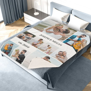 Personalisierten 9 Fotomaterial Schwarz-Weiß Sherpadecke