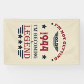 Personalisierten achtzig Vintage 80. Geburtstagspa Banner (Horizontal)