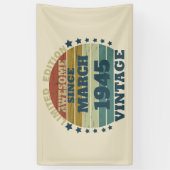 Personalisierten achtzig Vintage 80. Geburtstagspa Banner (Vertikal)