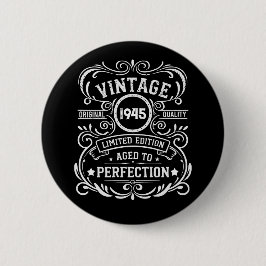 Personalisierten achtzig Vintage 80. Geburtstagspa Button