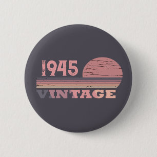 Personalisierten achtzig Vintage 80. Geburtstagspa Button