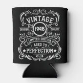 Personalisierten achtzig Vintage 80. Geburtstagspa Dosenkühler (Rückseite)
