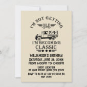 Personalisierten achtzig Vintage 80. Geburtstagspa Einladung (Vorderseite)