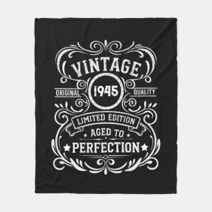 Personalisierten achtzig Vintage 80. Geburtstagspa Fleecedecke