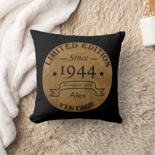 Personalisierten achtzig Vintage 80. Geburtstagspa Kissen