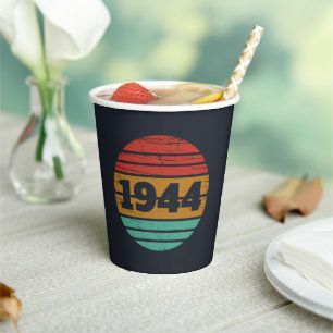 Personalisierten achtzig Vintage 80. Geburtstagspa Pappbecher
