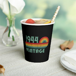 Personalisierten achtzig Vintage 80. Geburtstagspa Pappbecher