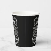 Personalisierten achtzig Vintage 80. Geburtstagspa Pappbecher (Rechts)