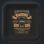 Personalisierten achtzig Vintage 80. Geburtstagspa Pappteller<br><div class="desc">Machen Sie Ihren Geburtstag mit diesem einzigartigen Design zu einem besonderen Erlebnis. Fügen Sie Ihrer Geburtstagsfeier eine Touch eleganter Eleganz hinzu mit unseren exquisiten, einzigartigen Designs. Diese Grafiken verleihen jedem Produkt Raffinesse und Originalität und schaffen so ein unvergessliches und stilvolles Geschenk. Sie sind perfekt für diejenigen, die eine Touch zeitlosen...</div>