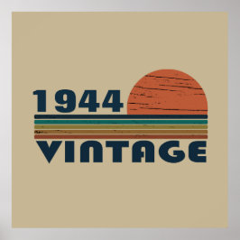 Personalisierten achtzig Vintage 80. Geburtstagspa Poster