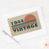 Personalisierten achtzig Vintage 80. Geburtstagspa Rechteckiger Aufkleber (Umschlag)