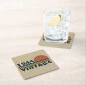 Personalisierten achtzig Vintage 80. Geburtstagspa Rechteckiger Pappuntersetzer (Vor Ort)