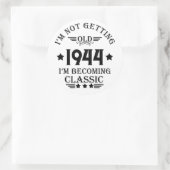 Personalisierten achtzig Vintage 80. Geburtstagspa Runder Aufkleber (Tasche)