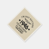 Personalisierten achtzig Vintage 80. Geburtstagspa Serviette (Ecke)