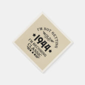 Personalisierten achtzig Vintage 80. Geburtstagspa Serviette (Ecke)
