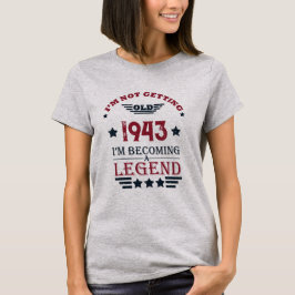Personalisierten achtzig Vintage 80. Geburtstagspa T-Shirt