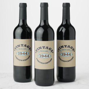 Personalisierten achtzig Vintage 80. Geburtstagspa Weinetikett
