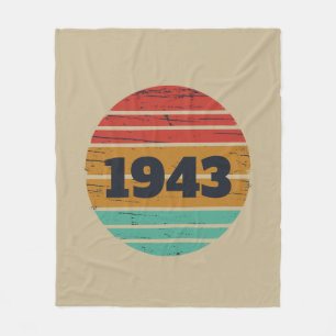 Personalisierten achtzig Vintagen 80. Geburtstag Fleecedecke