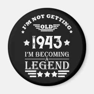 Personalisierten achtzig Vintagen 80. Geburtstag Magnet