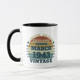 Personalisierten achtzig Vintagen 80. Geburtstag Tasse