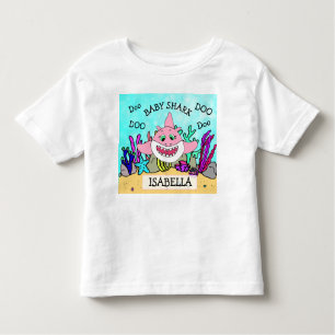 Personalisierten Baby-Haifisch-Babys Kleinkind T-shirt