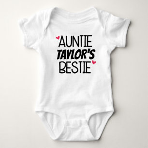 Personalisierten Bestie Baby Outfit Bodysuit Tante Strampler