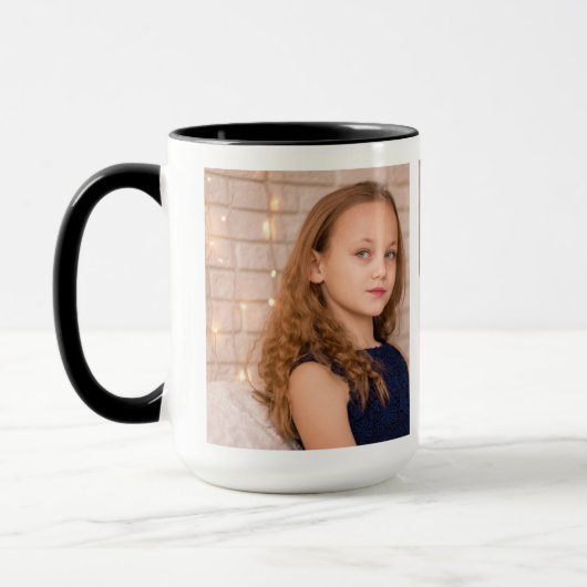 Personalisierten drei FotoCollage Tasse (Links)