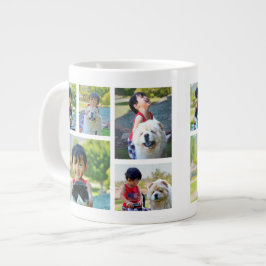 Personalisierten Farbbandrahmen von 5 Fotos Jumbo-Tasse