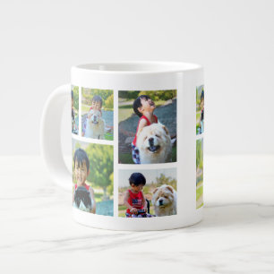 Personalisierten Farbbandrahmen von 5 Fotos Jumbo-Tasse