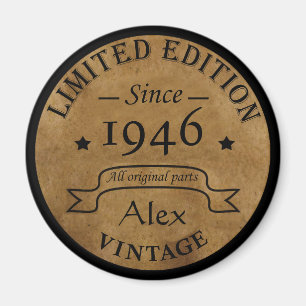 Personalisierten fünfundachtzig Vintager 85. Gebur Magnet